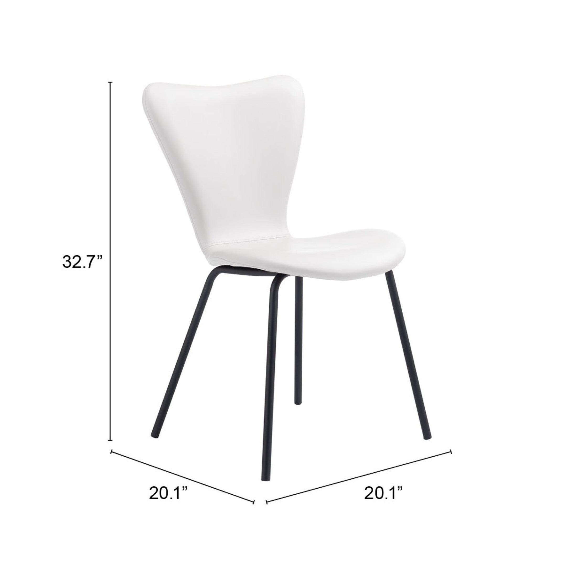 Torlo Dining Chair (Set of 2) White