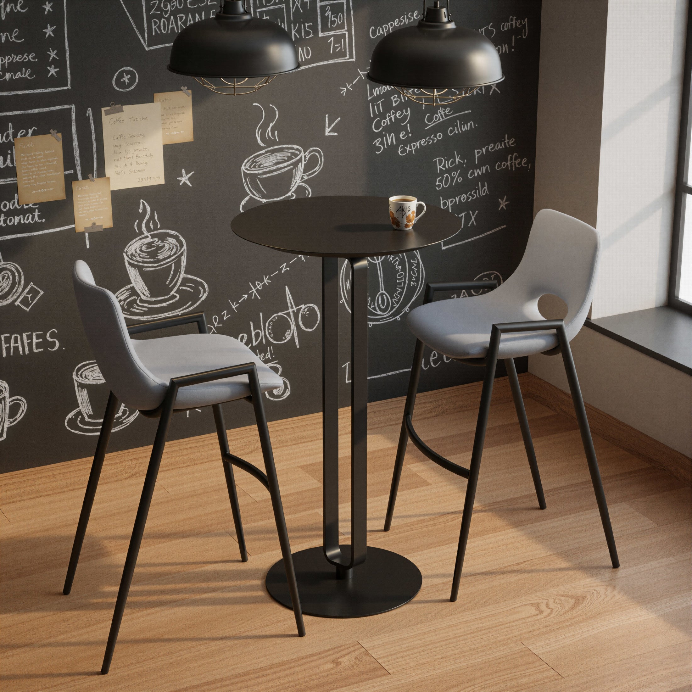 Derry Bar Table Black