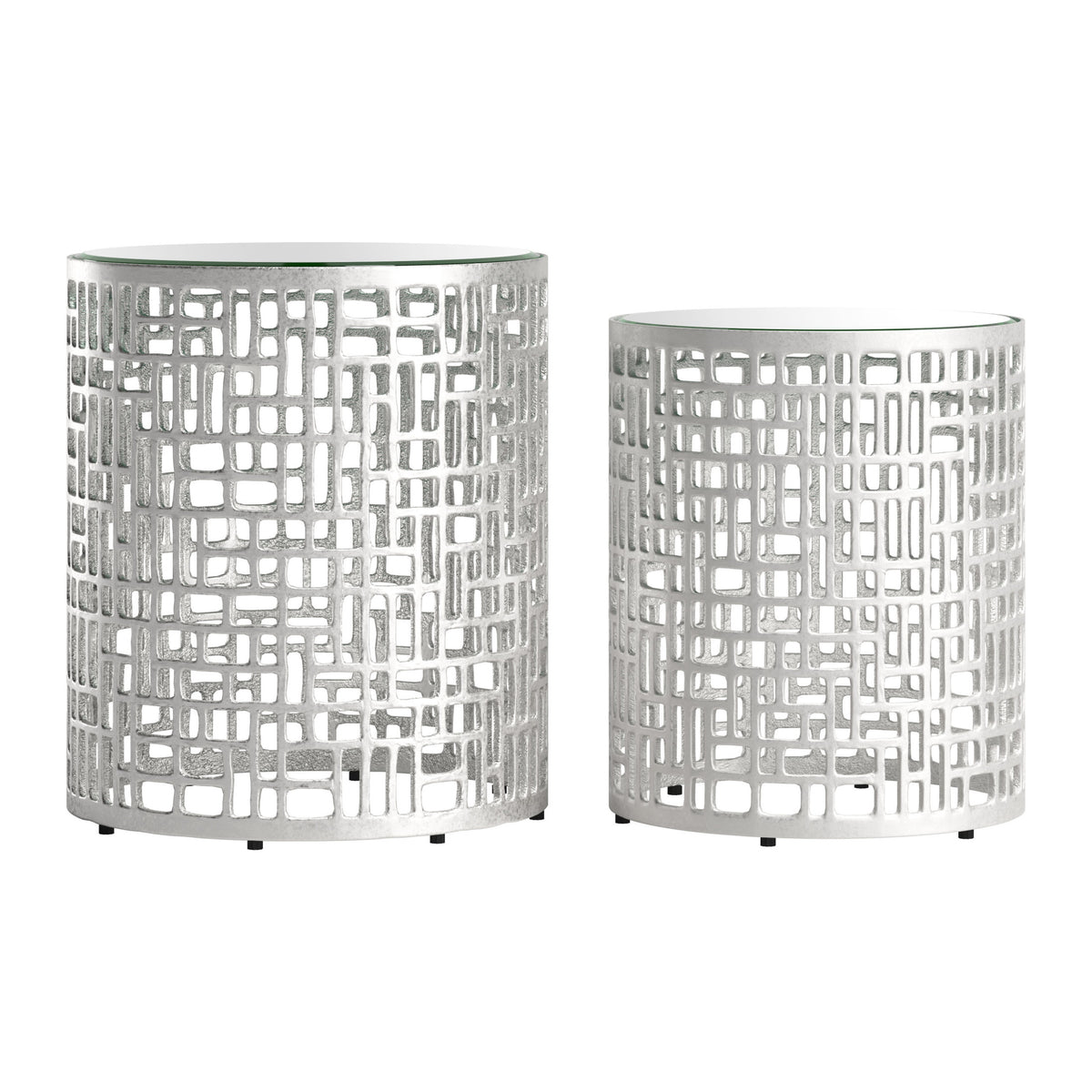 Reden Side Table Set (2-Piece) Silver