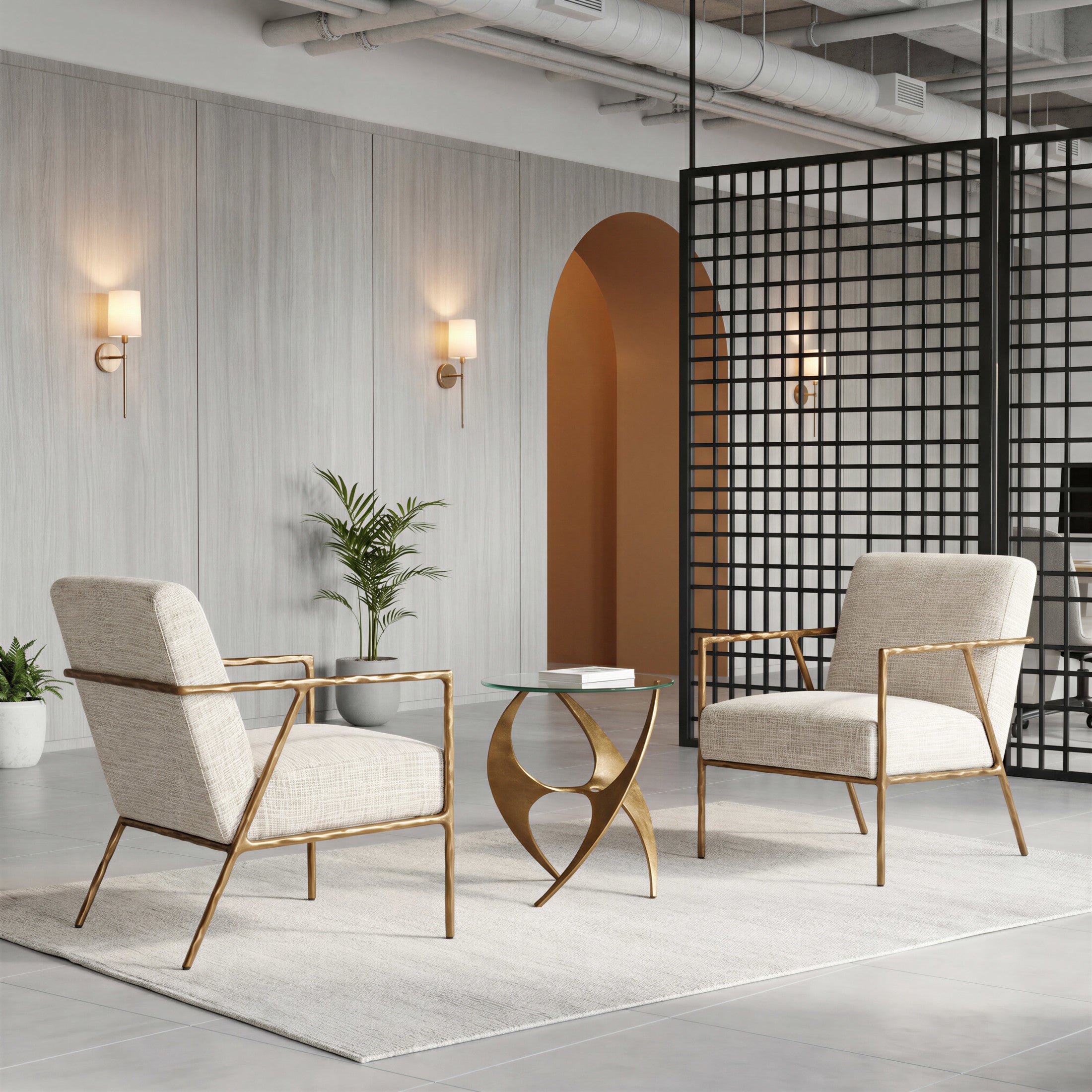 Sabel Side Table Gold