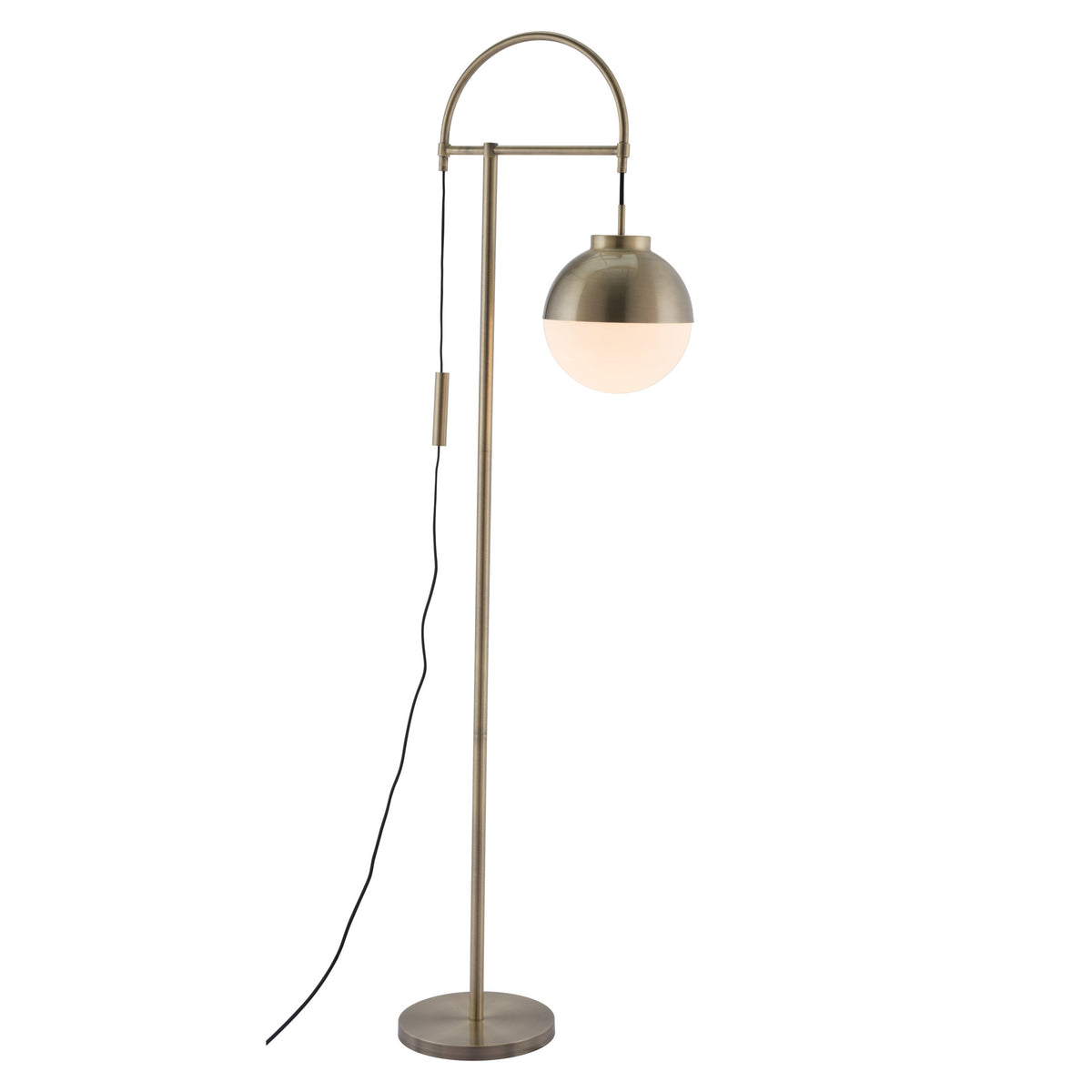 Waterloo Floor Lamp White & Bronze