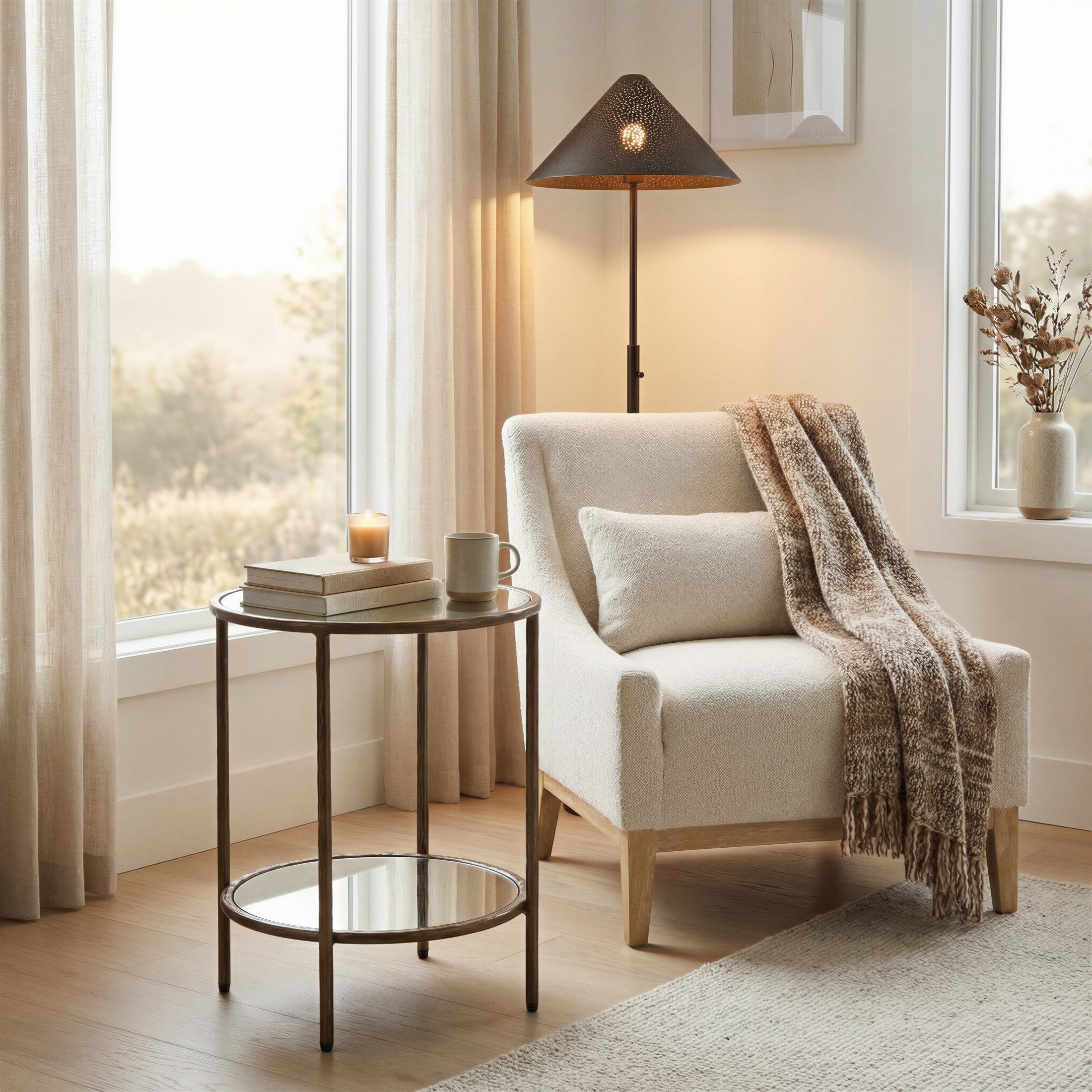 Anelli Side Table Bronze