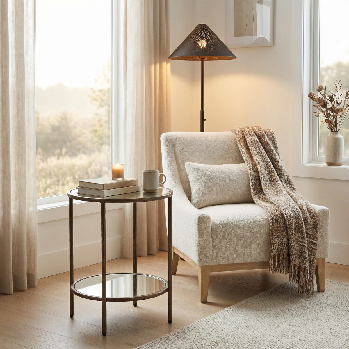 Velun Accent Chair Ivory