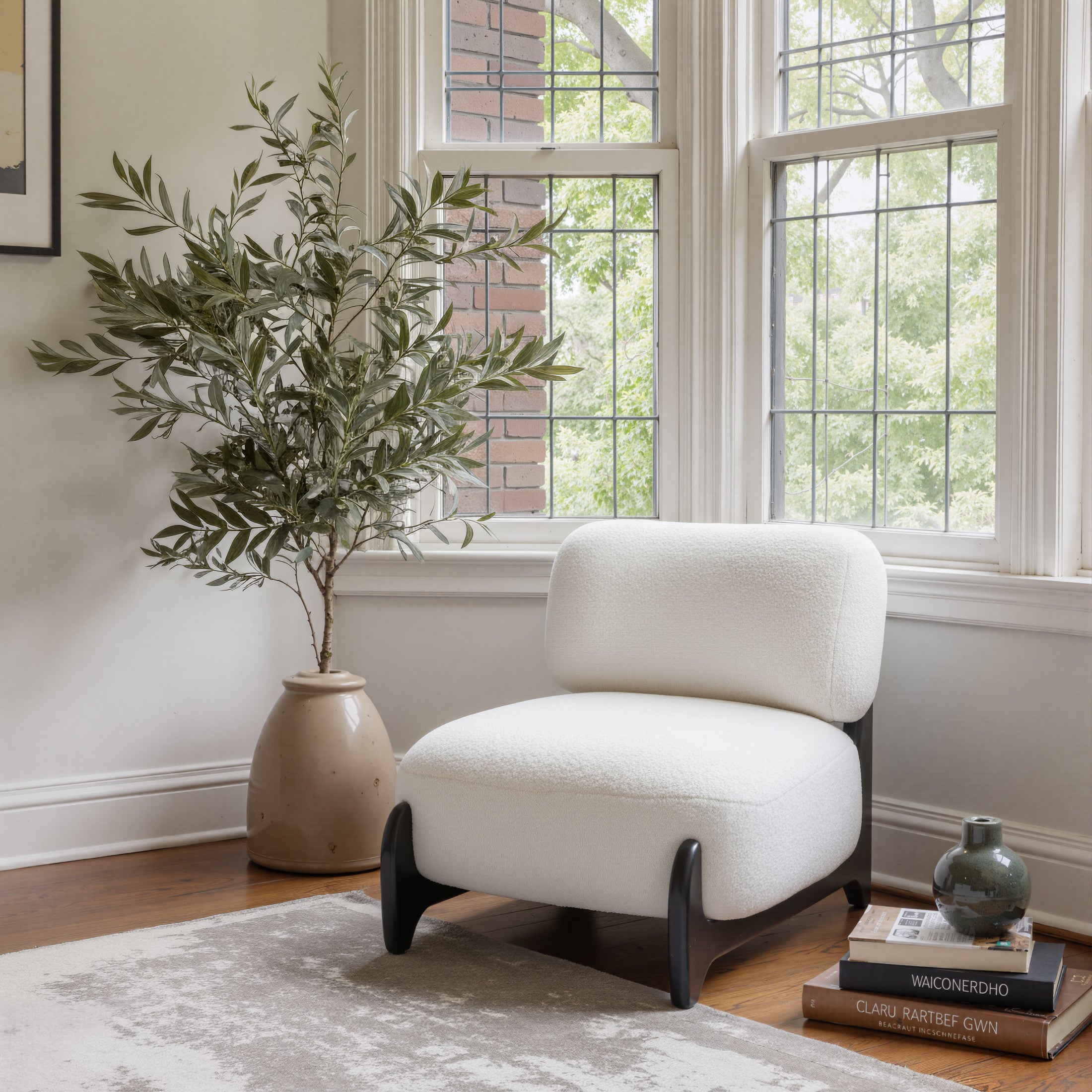 Bombo Accent Chair White