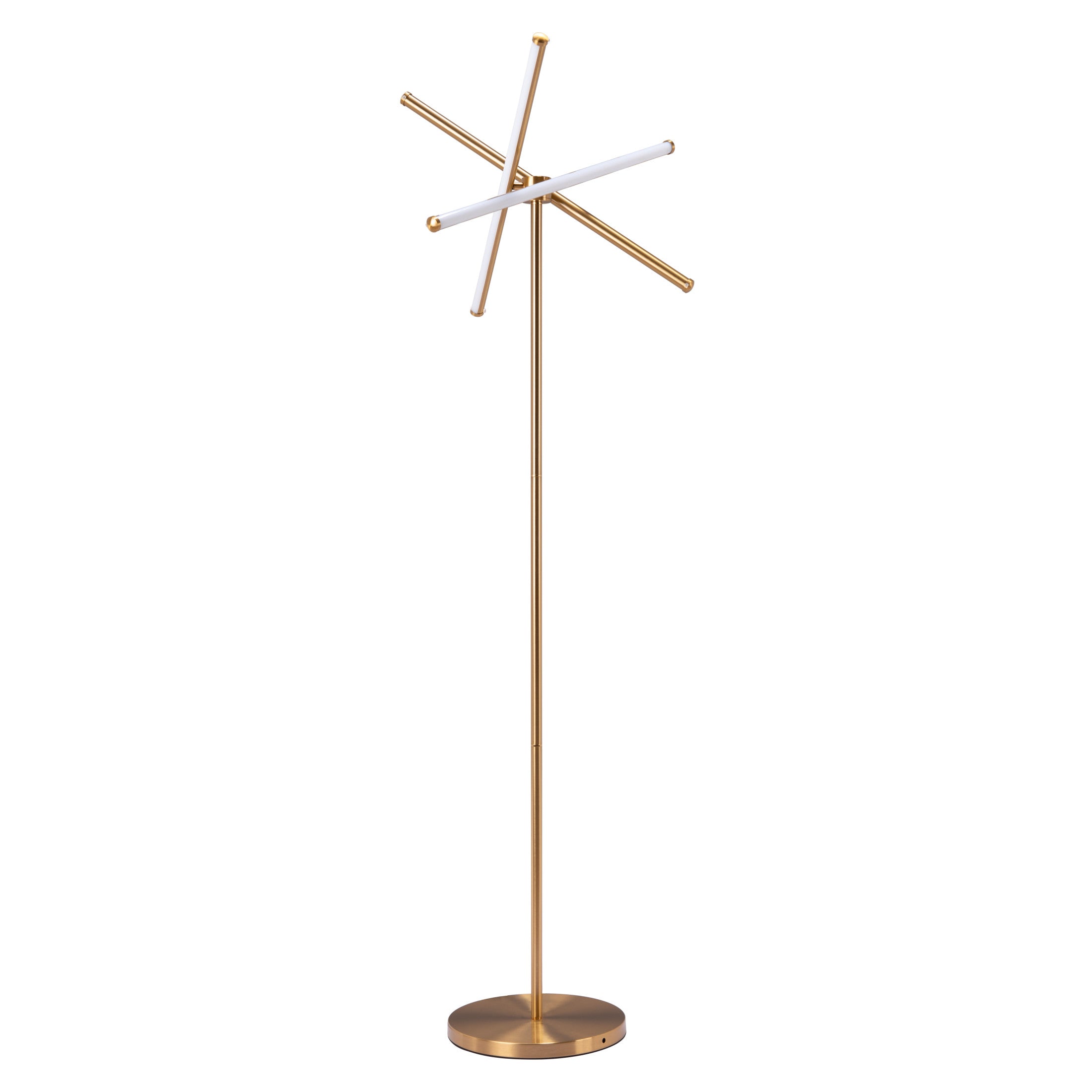Garza Floor Lamp Brass