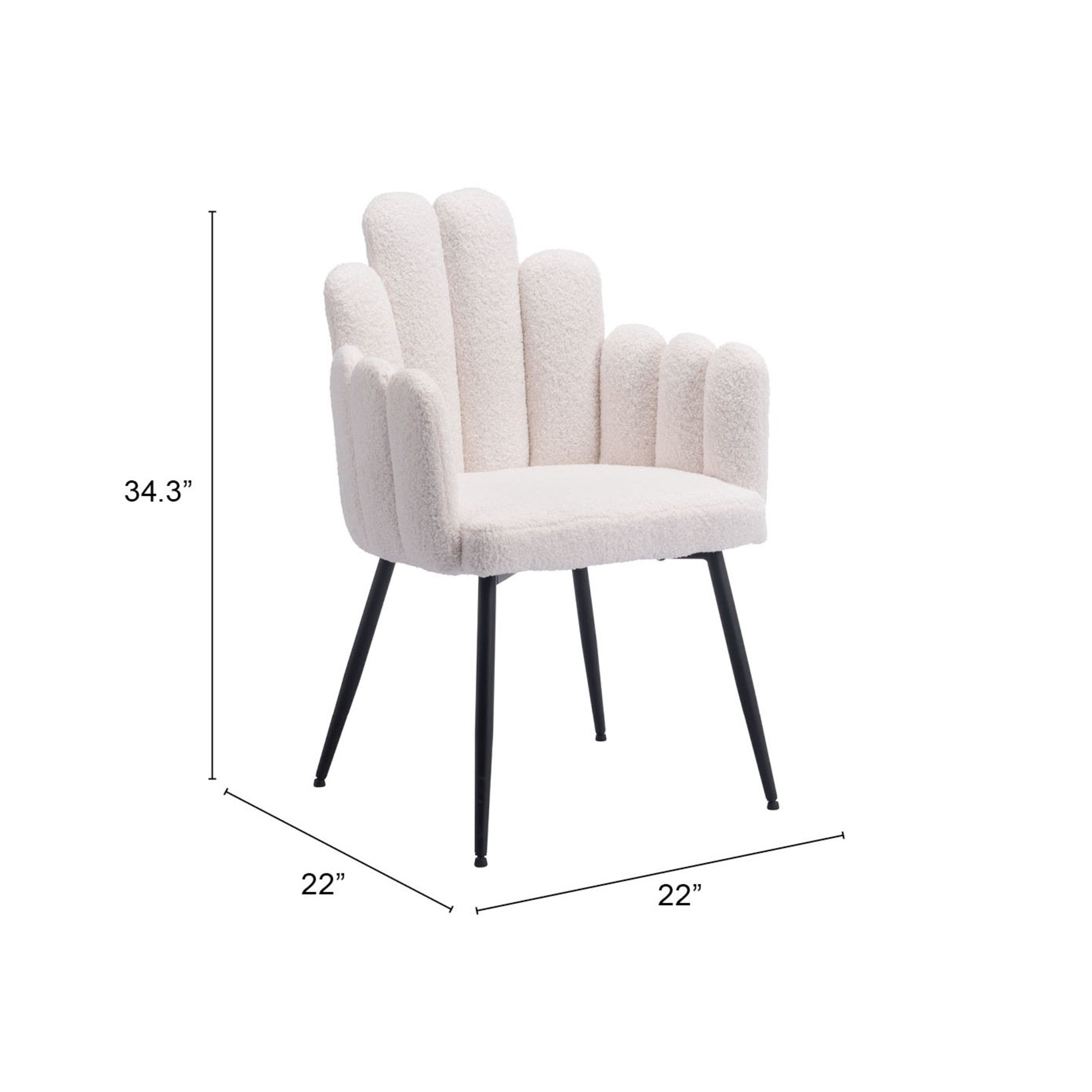Noosa Dining Chair (Set of 2) Ivory