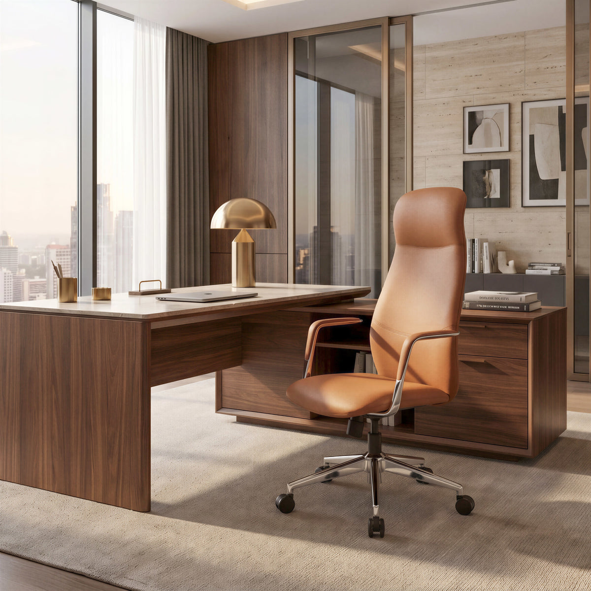 Rosalind Office Chair Brown