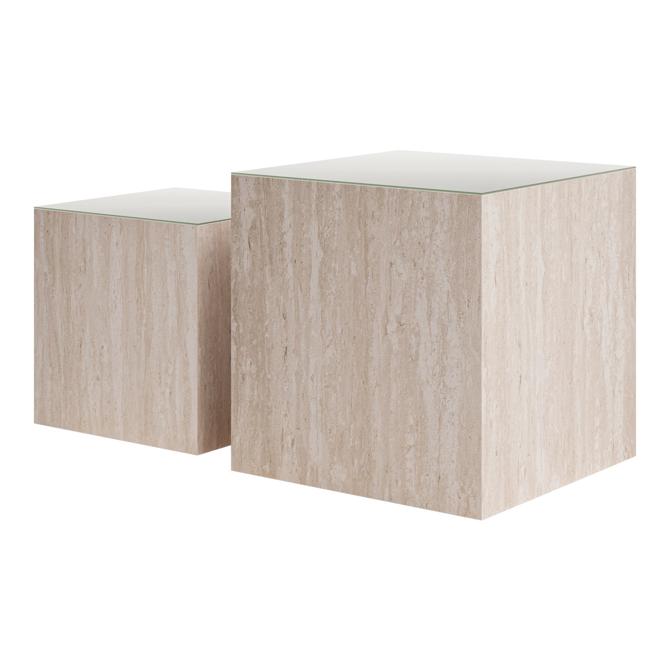 Cambro Coffee Table Set (2-Piece) Stone Beige