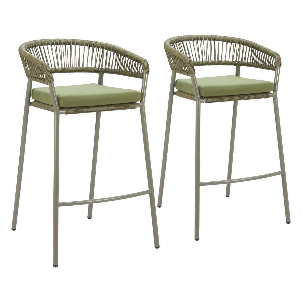 Skye Barstool (Set of 2) Green