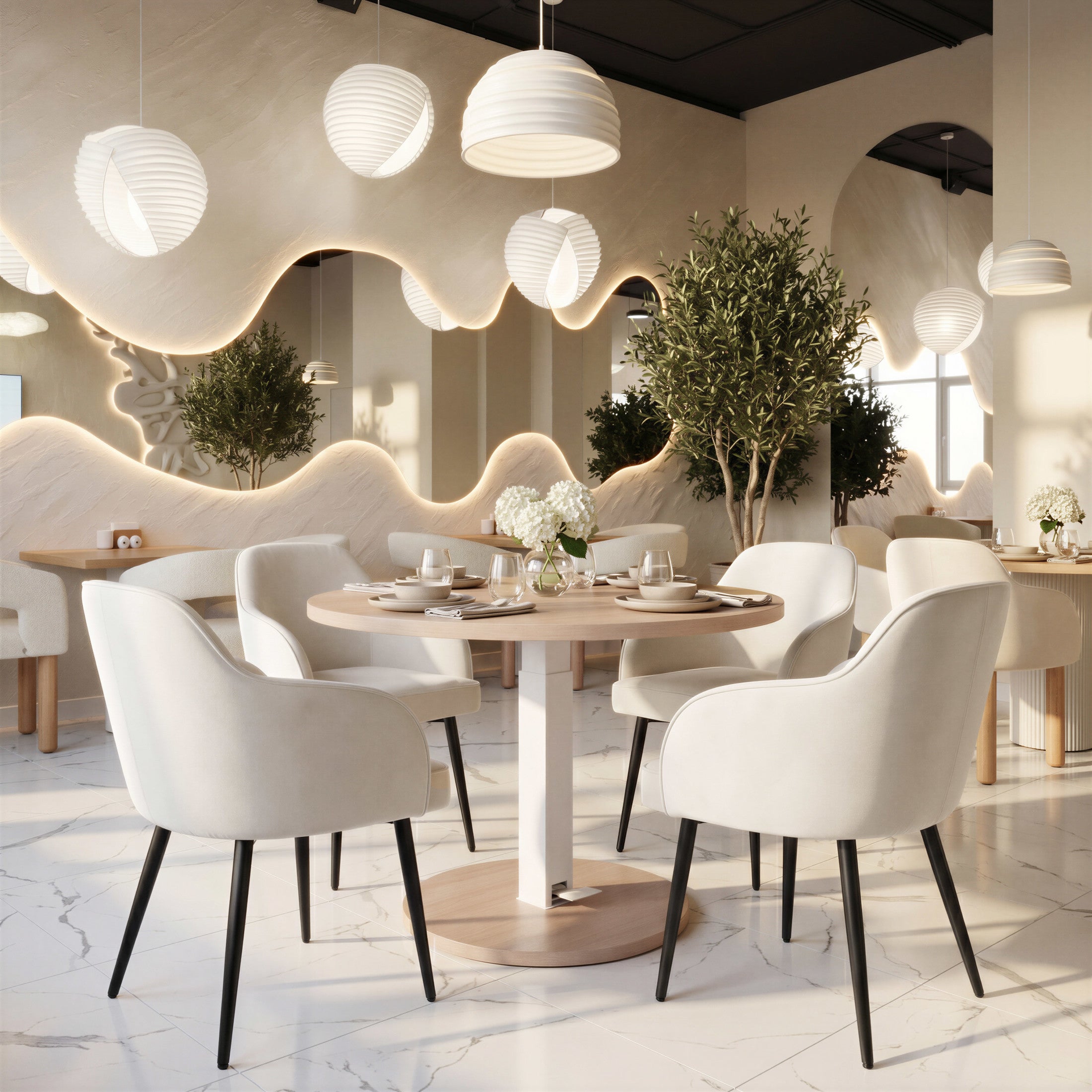 Hawley Adjustable Dining Table Natural