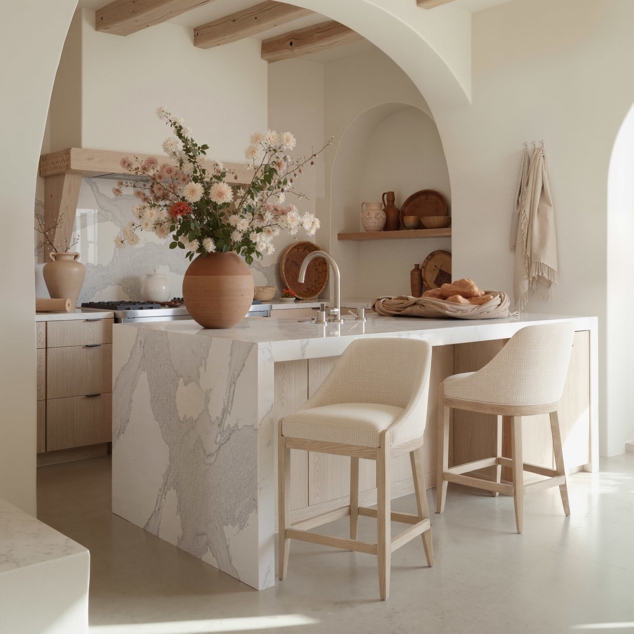 Calmo Counter Stool Beige