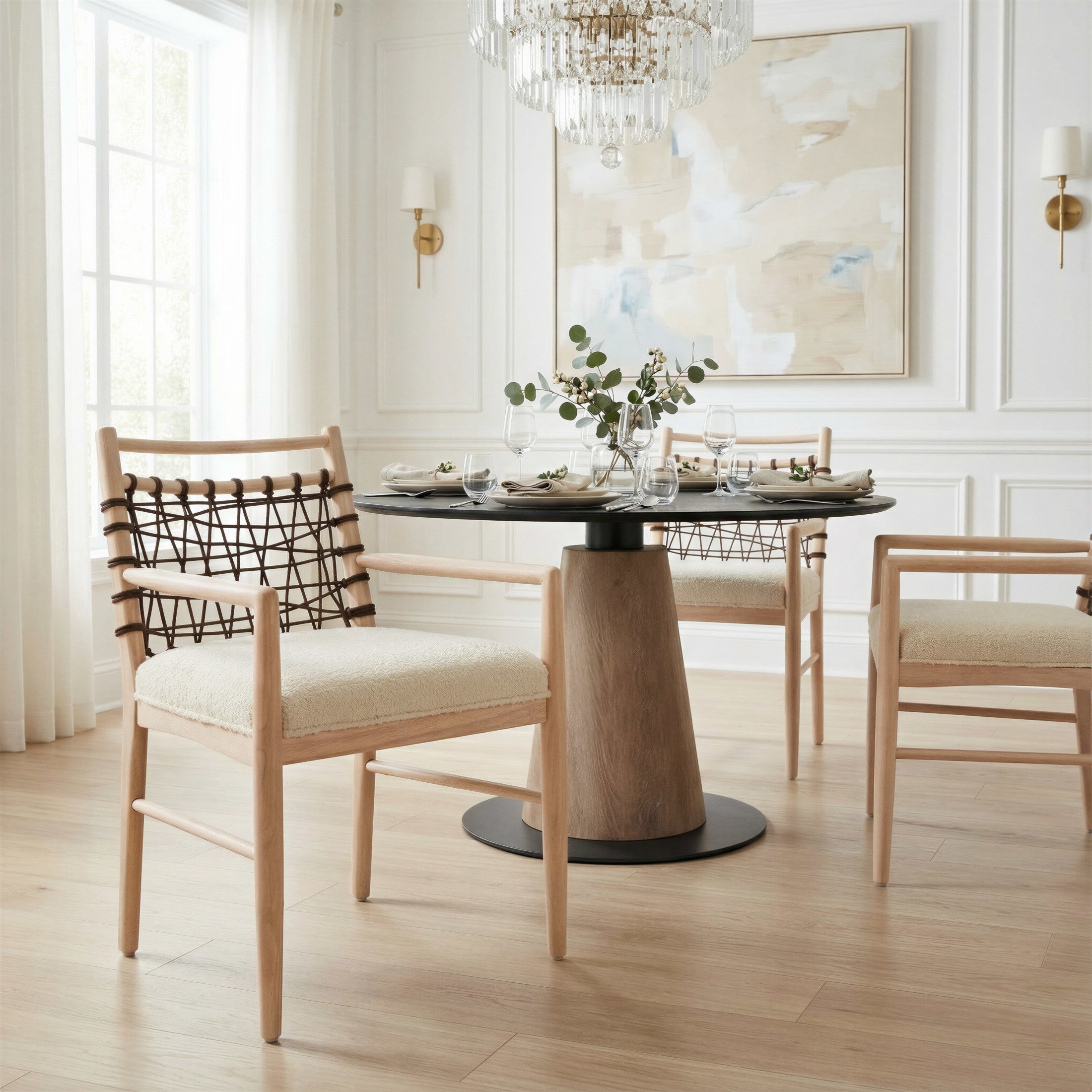 Wezly Dining Chair (Set of 2) Ivory