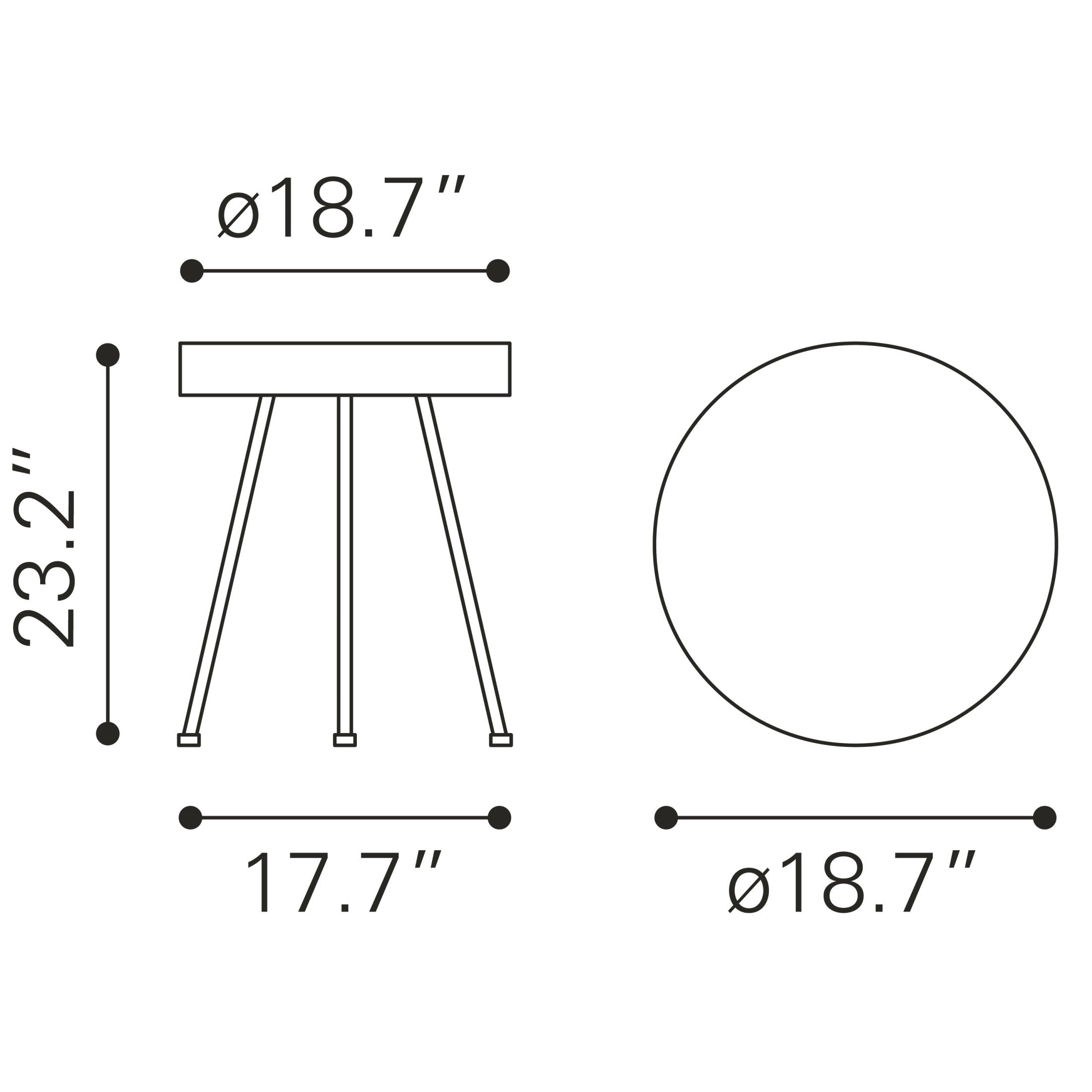 Stuart Side Table Natural