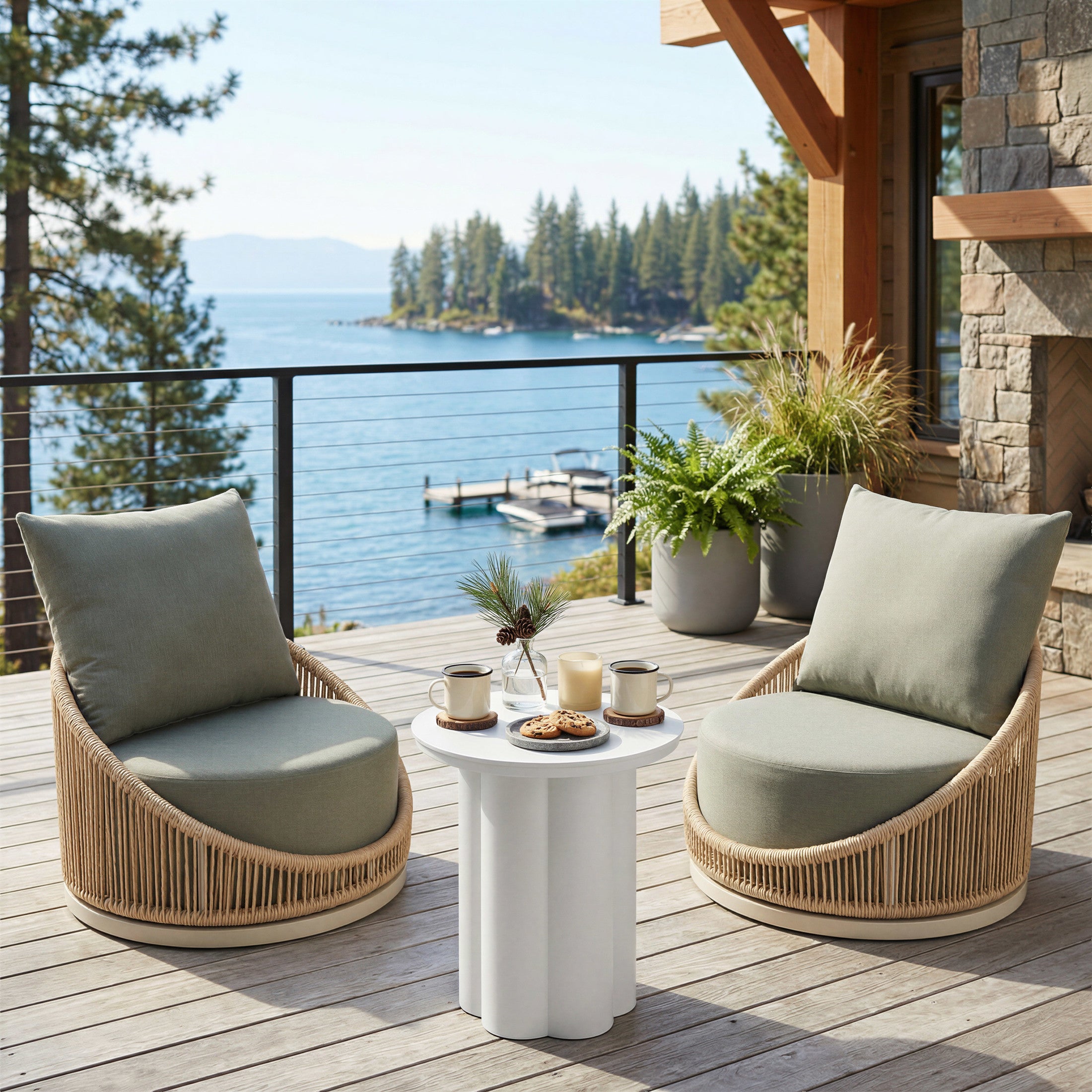 Kogur Side Table White