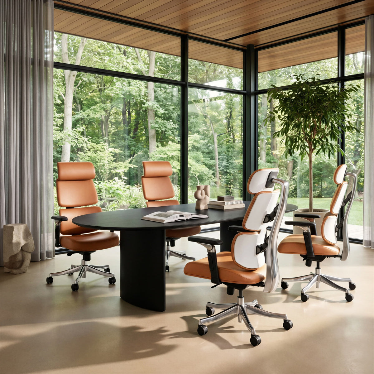 Portia Office Chair Brown