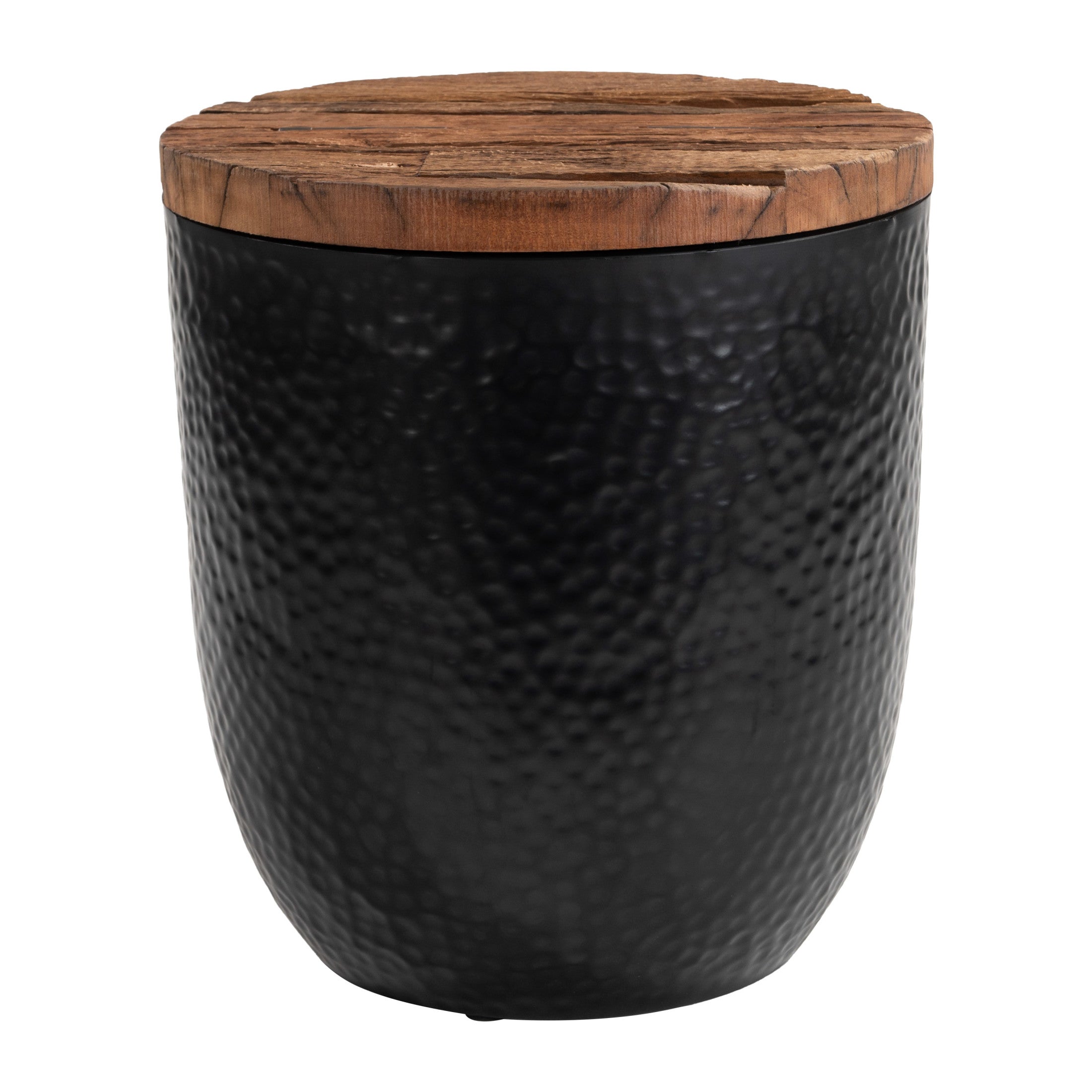Duskan Storage Side Table Natural & Black